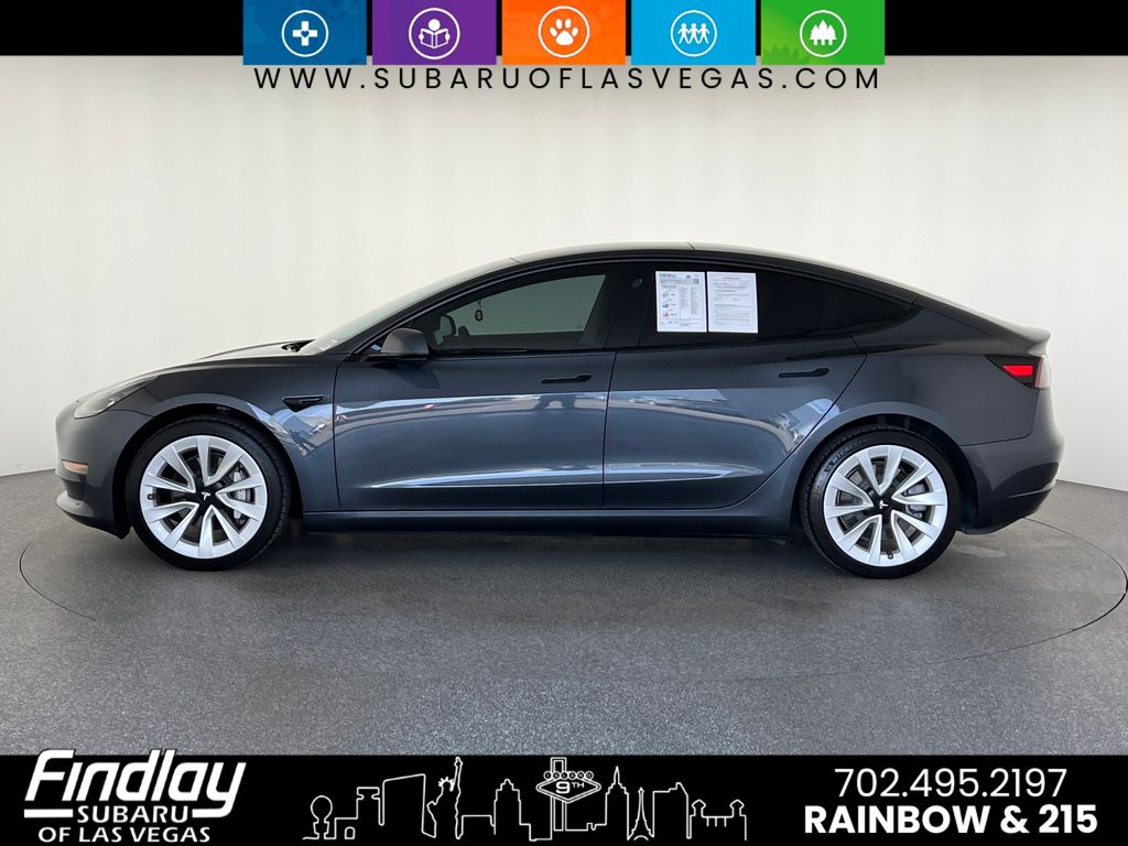 Used 2021 Tesla Model 3 Base with VIN 5YJ3E1EA4MF046637 for sale in Las Vegas, NV