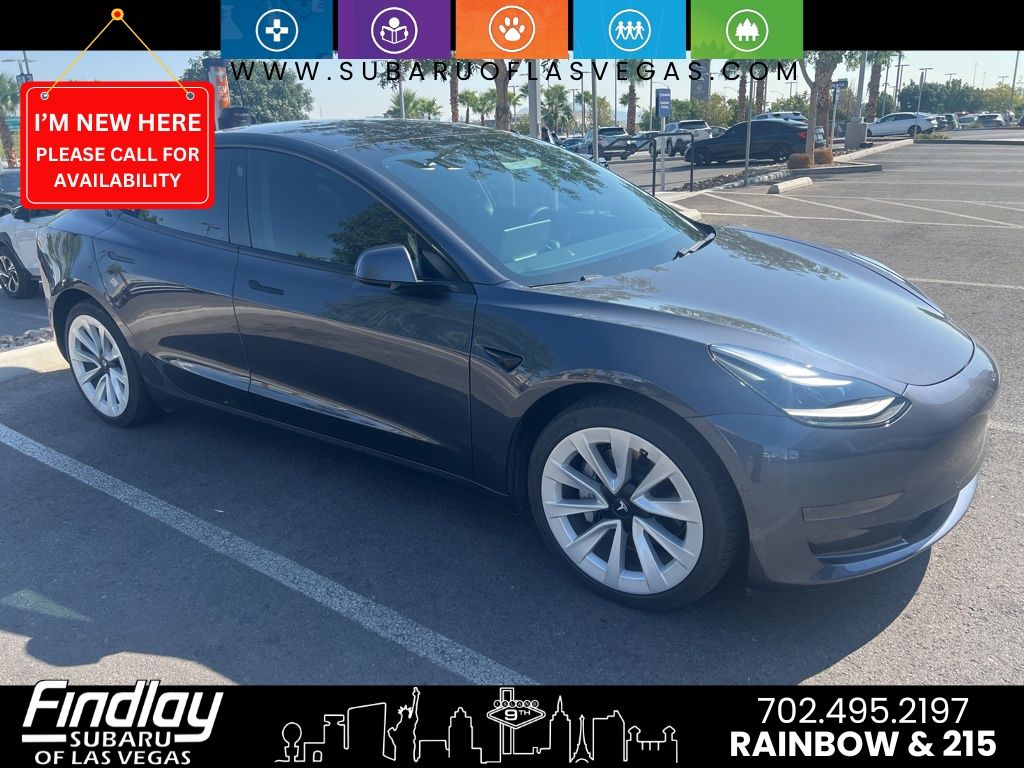 Used 2021 Tesla Model 3 Base with VIN 5YJ3E1EA4MF046637 for sale in Las Vegas, NV
