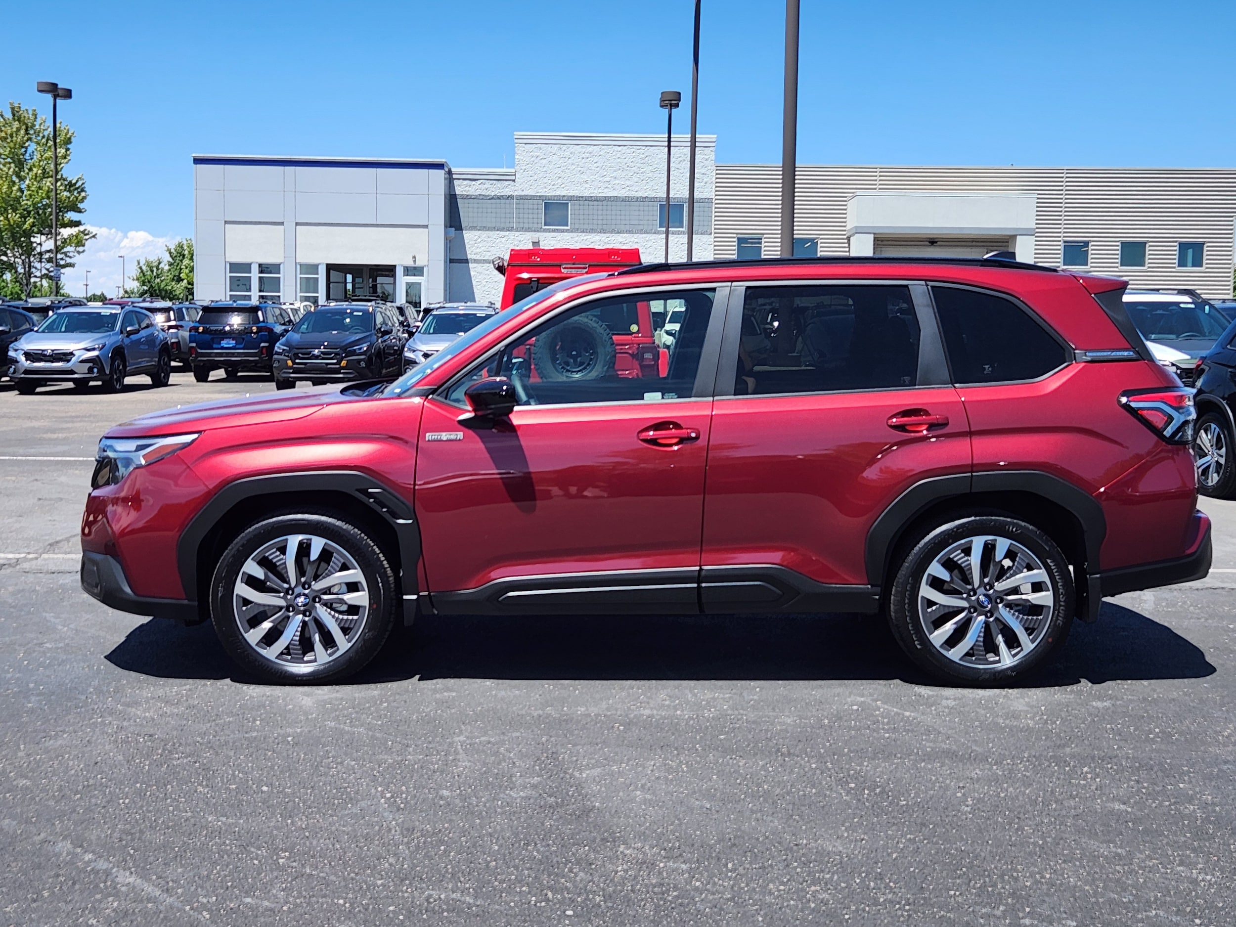 Crimson Red Pearl 2025 Subaru Forester Hybrid SUV / Crossover All-Wheel Drive Continuously Variable Transmission