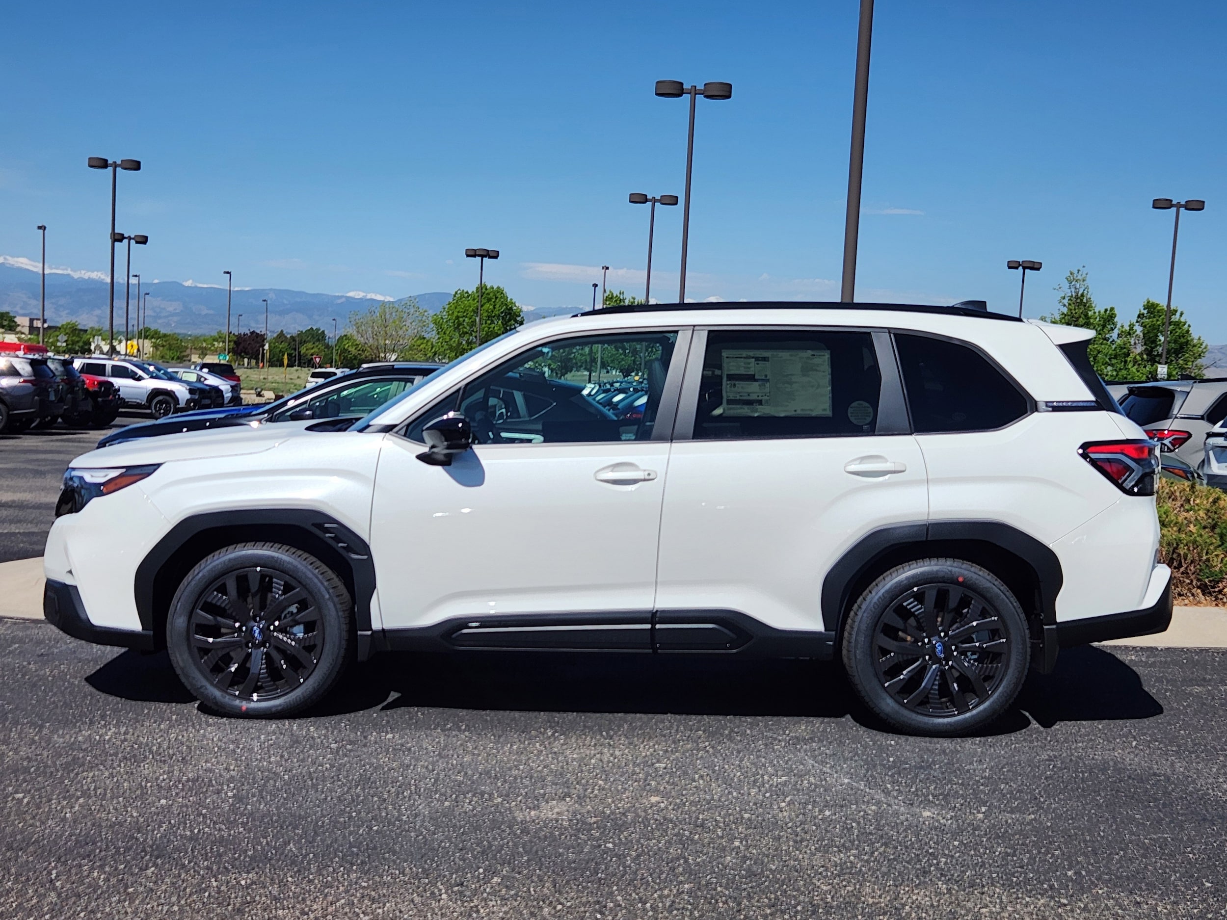 White 2026 Subaru Forester Sport Crossover AWD SUV / Crossover All-Wheel Drive Continuously Variable Transmission
