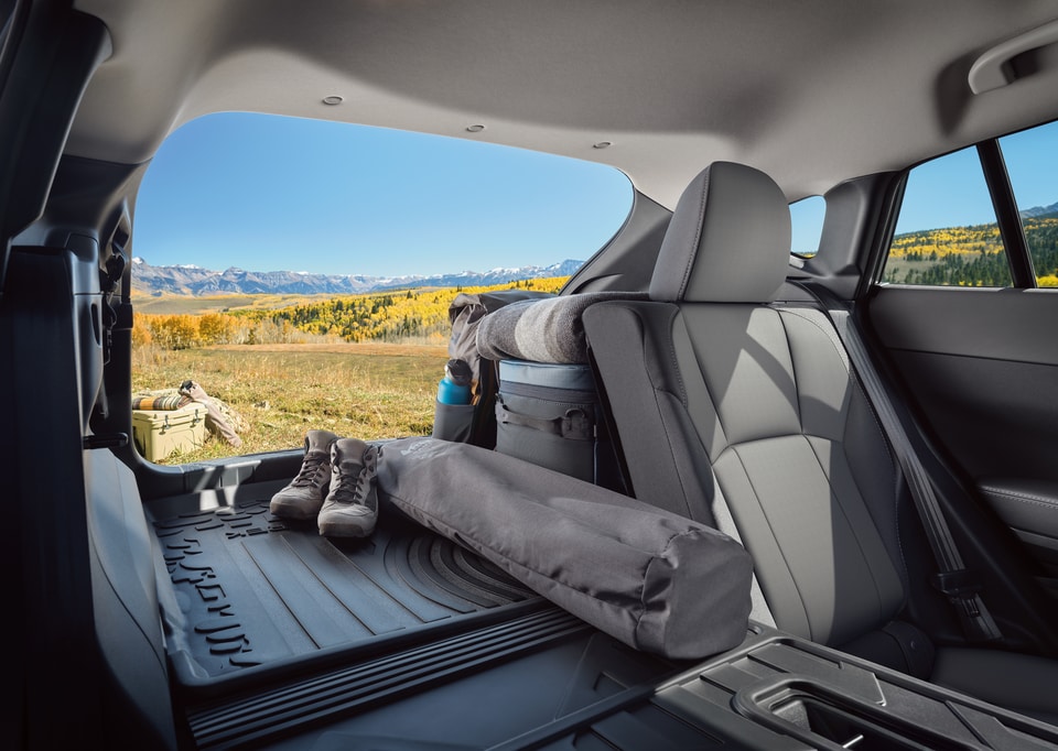  2025 Subaru Crosstrek interior storage view