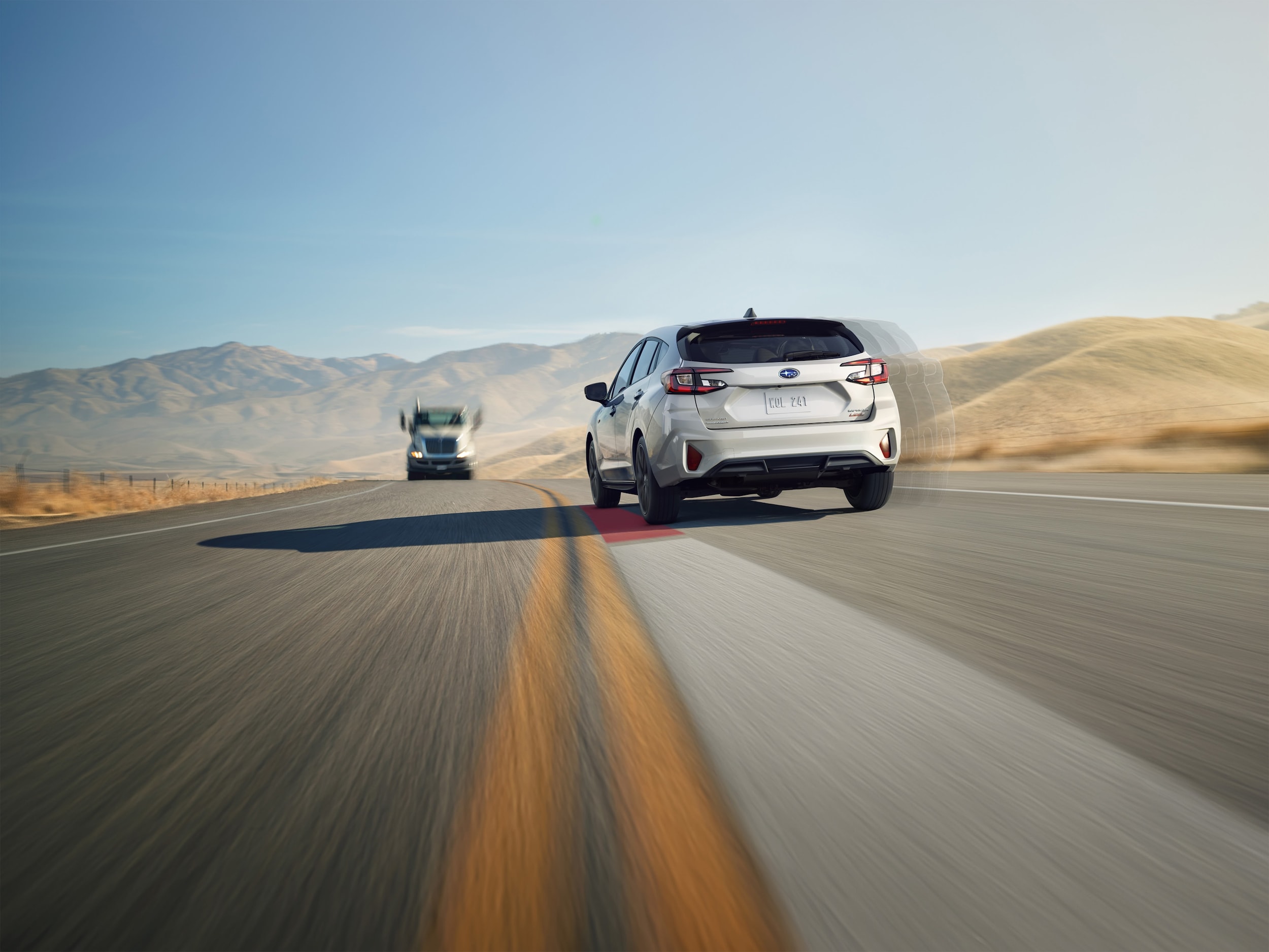  Rear view of 2025 Subaru Impreza 