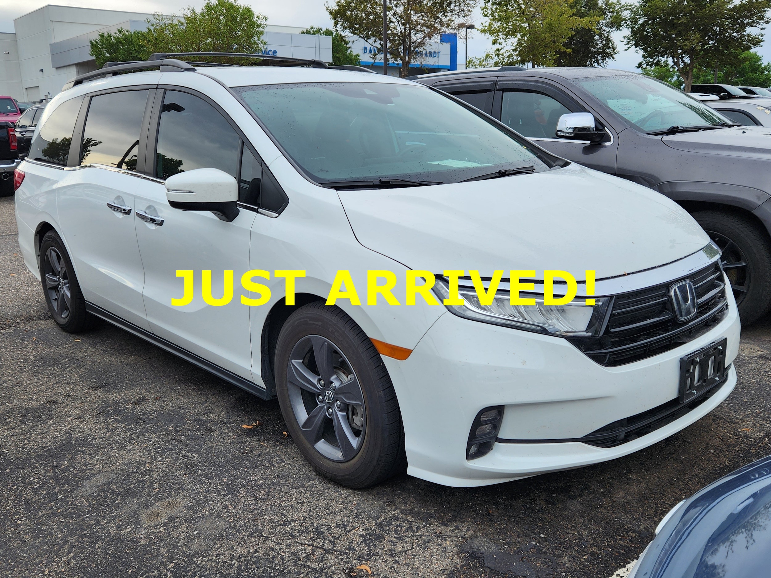 White 2021 Honda Odyssey Minivan Front-Wheel Drive Automatic