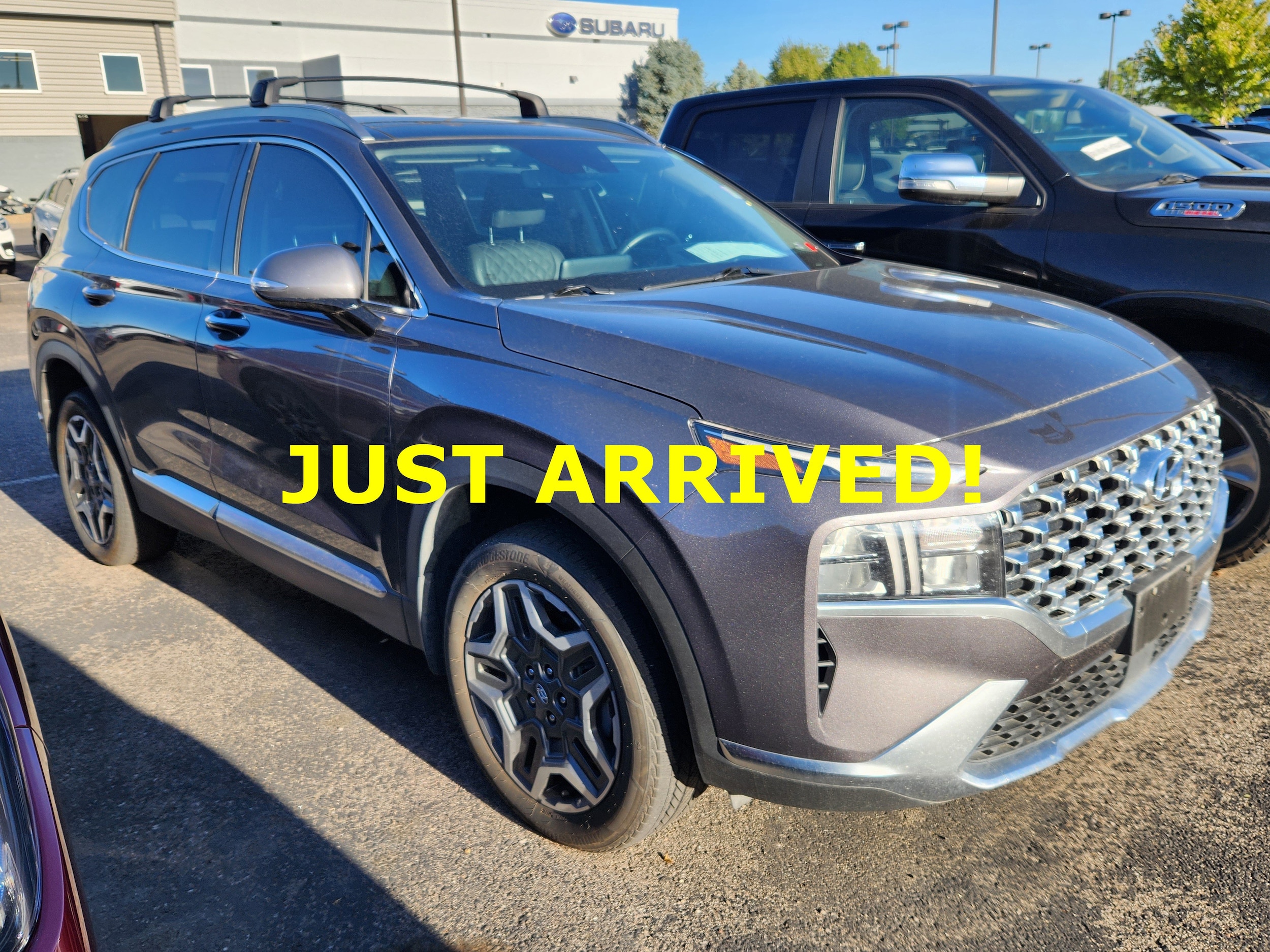 Portofino Gray 2021 Hyundai Santa Fe Hybrid SUV / Crossover All-Wheel Drive 6-Speed Automatic