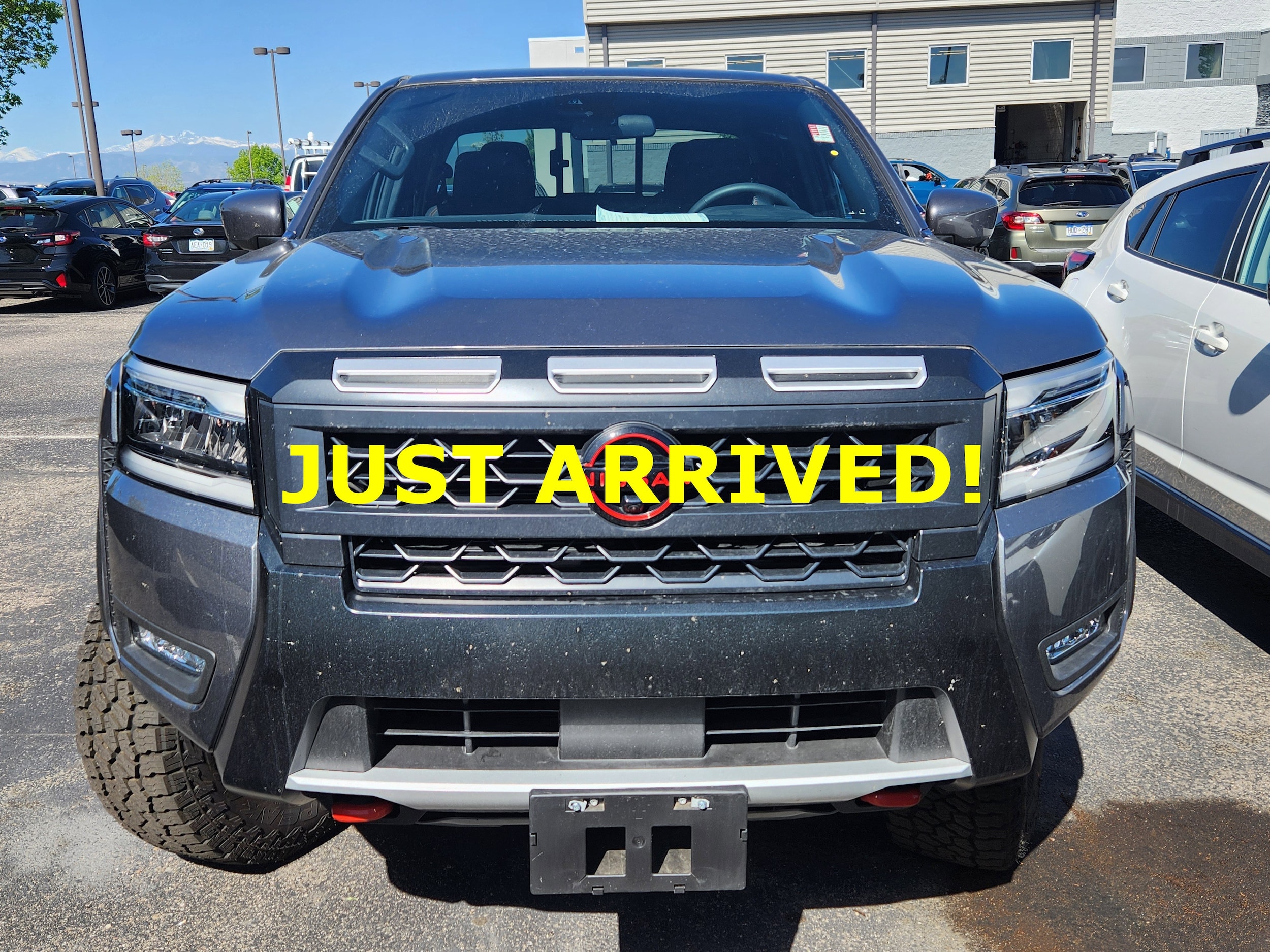 Gray (Gun Metallic) 2025 Nissan Frontier PRO-4X Crew Cab 4WD Pickup Truck Four-Wheel Drive 9-Speed Automatic Overdrive