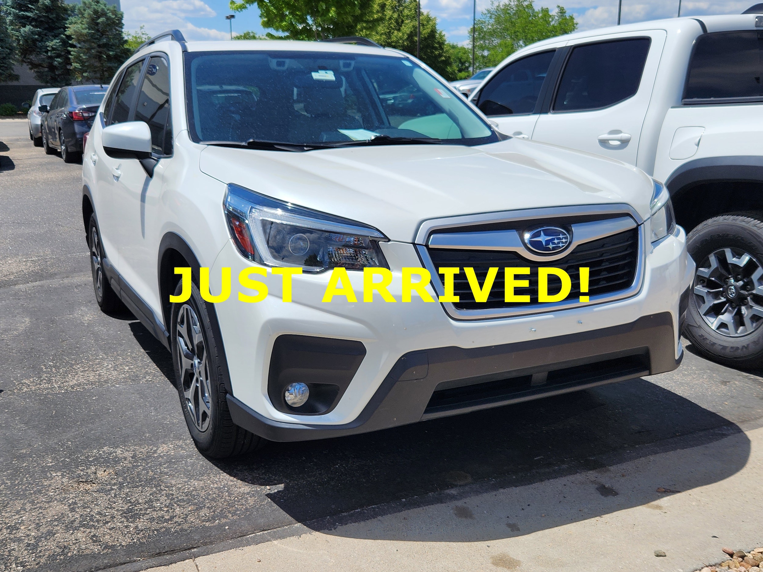 Crystal White Pearl 2021 Subaru Forester Premium Crossover AWD SUV / Crossover All-Wheel Drive Continuously Variable Transmission