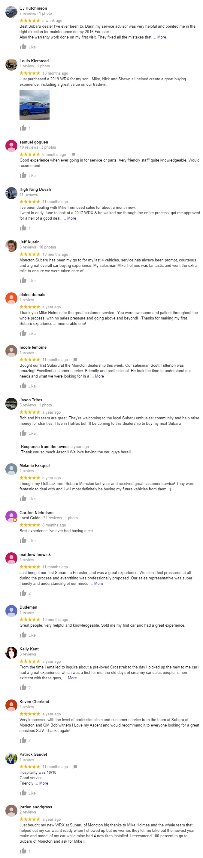 View all Google reviews