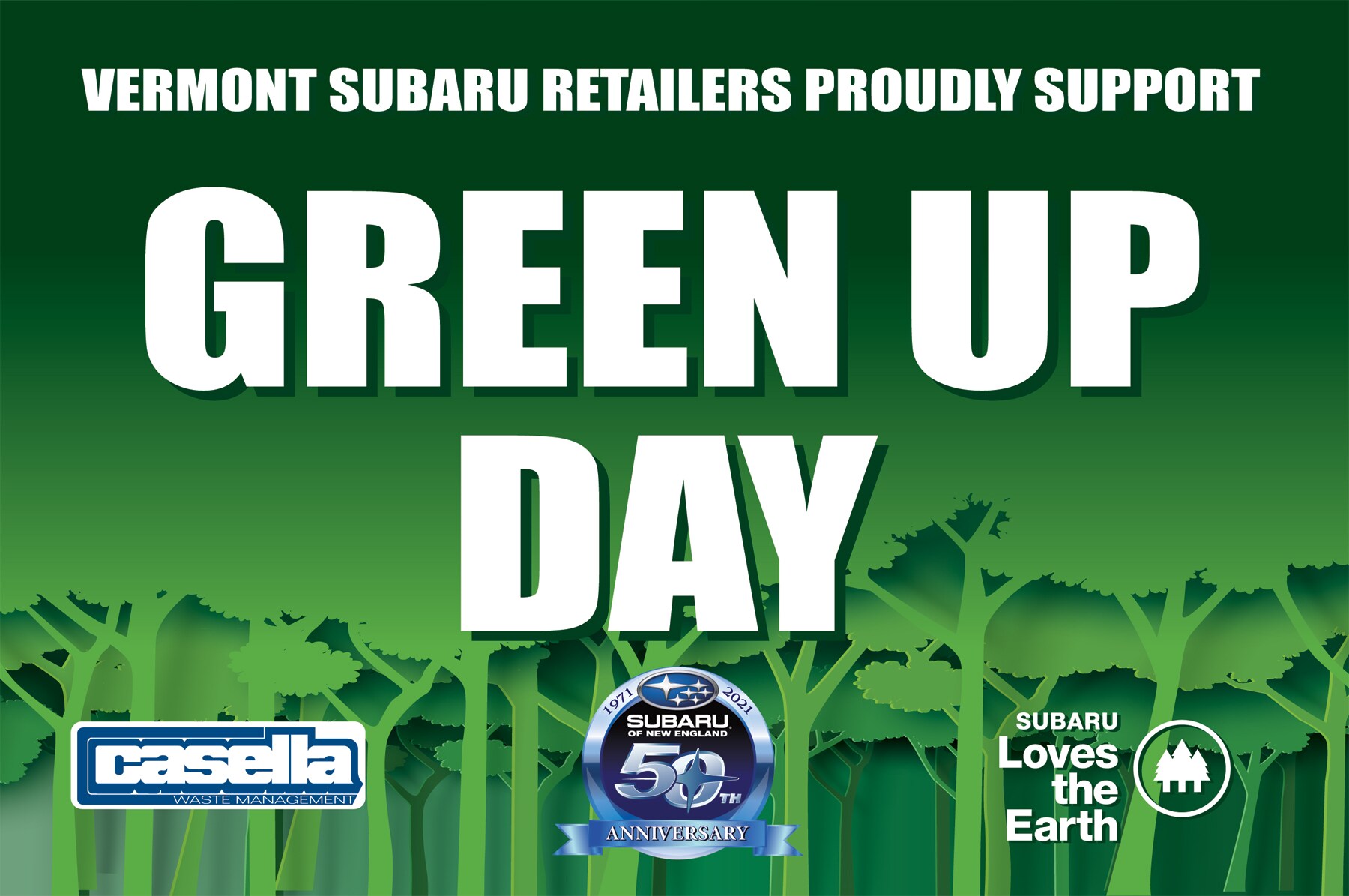 Mark your calendars for Green Up Day 2021 on May 7th! 52 Years Strong