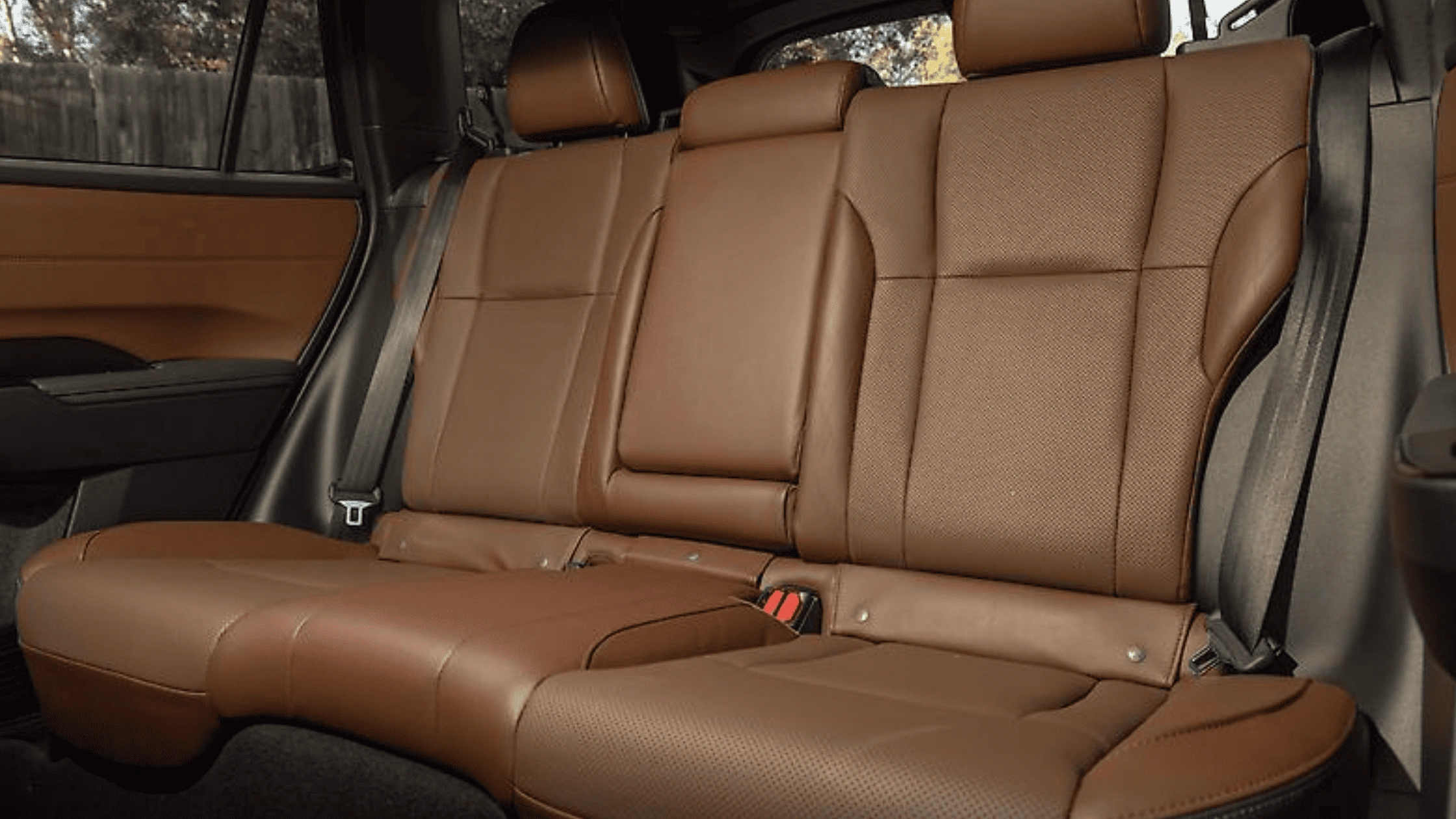 2026 Subaru Outback spacious rear cabin with tan leather seating in Pueblo, CO.