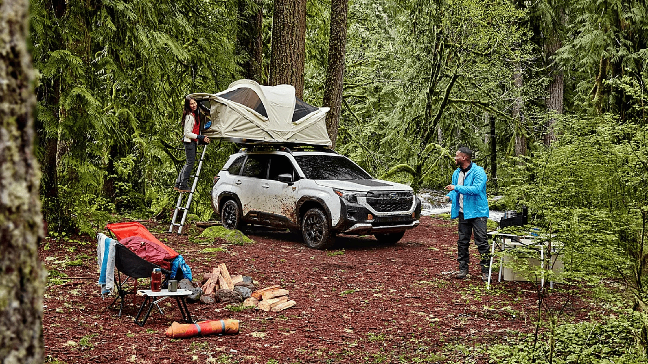 2026 Subaru Forester Wilderness rooftop tent camping exterior