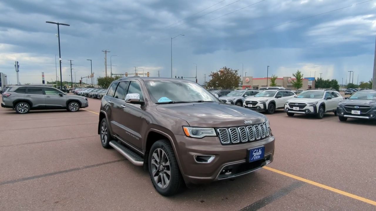 Used 2018 Jeep Grand Cherokee Overland with VIN 1C4RJFCG6JC458545 for sale in Sioux Falls, SD