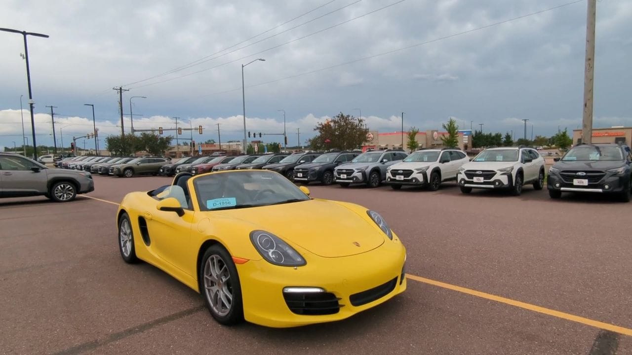 Used 2015 Porsche Boxster Base with VIN WP0CA2A85FS120402 for sale in Sioux Falls, SD