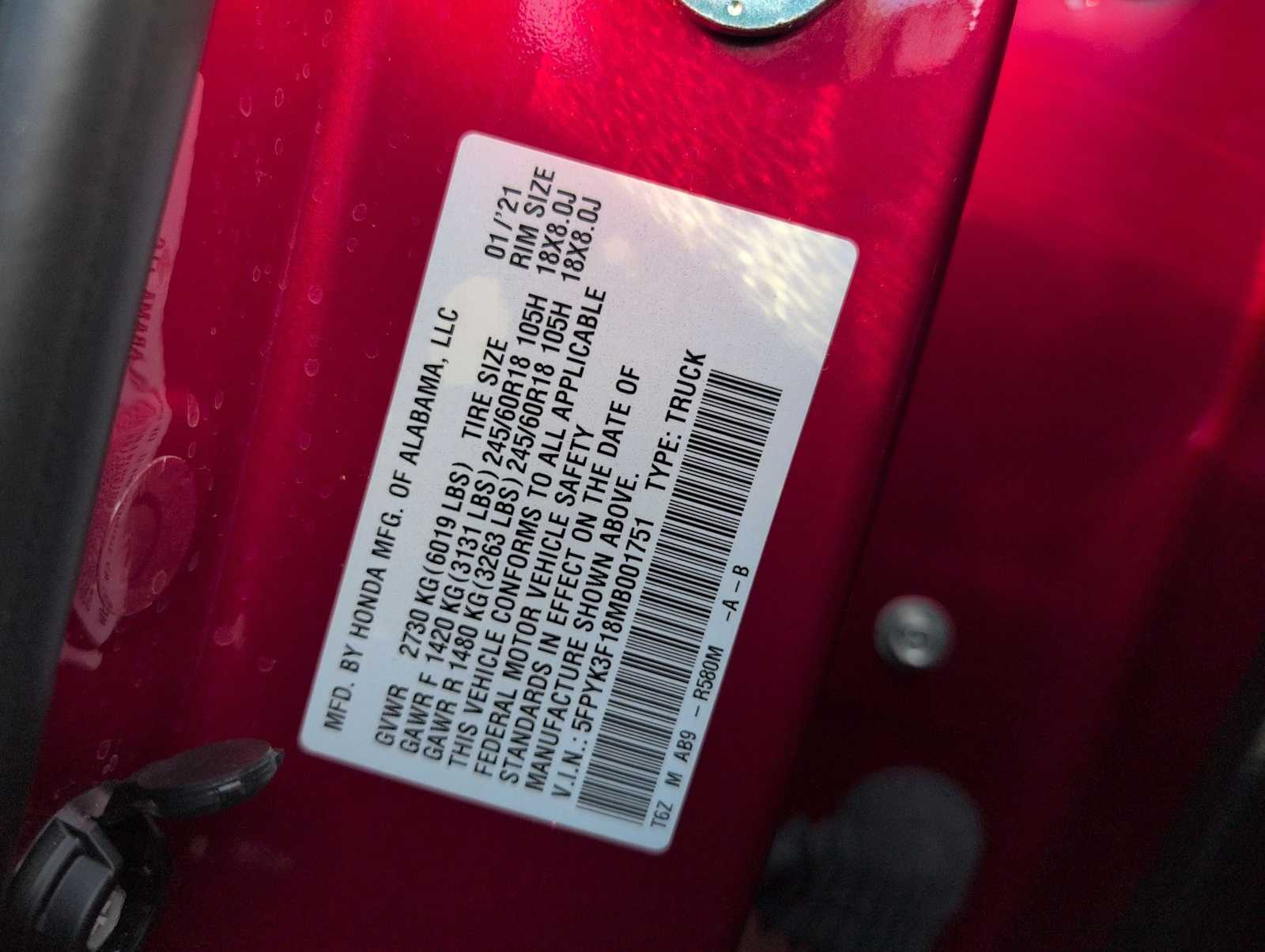 Thumbnail: 2021 Honda Ridgeline - 34