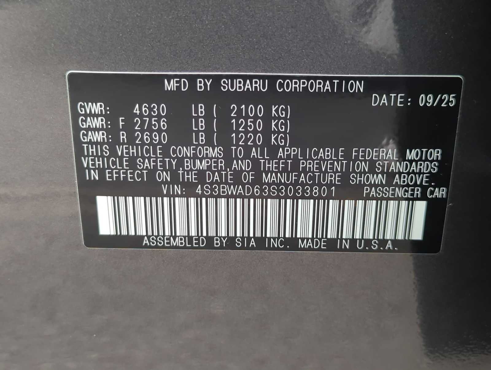 Thumbnail: 2025 Subaru Legacy - 36