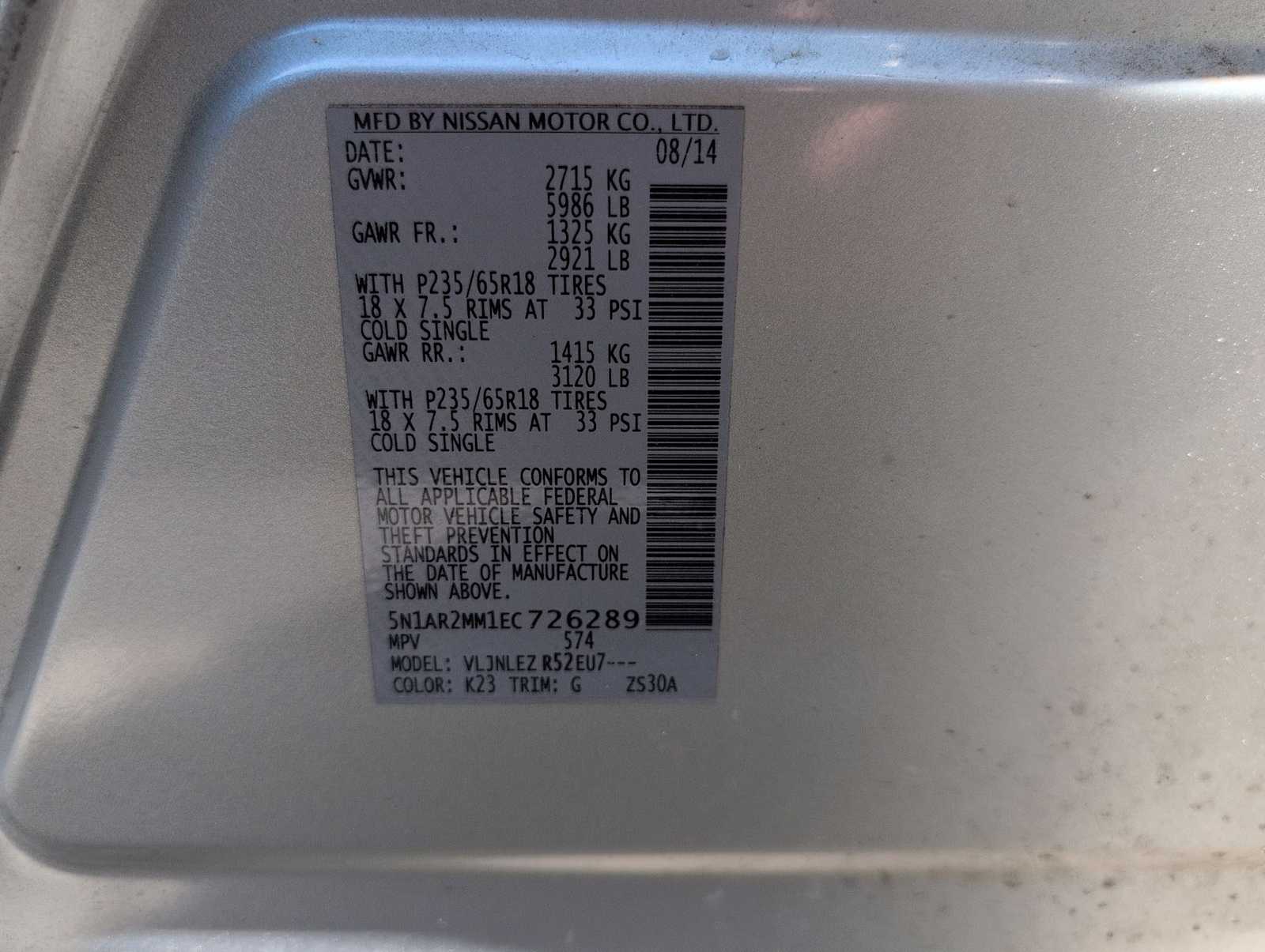 Thumbnail: 2014 Nissan Pathfinder - 33