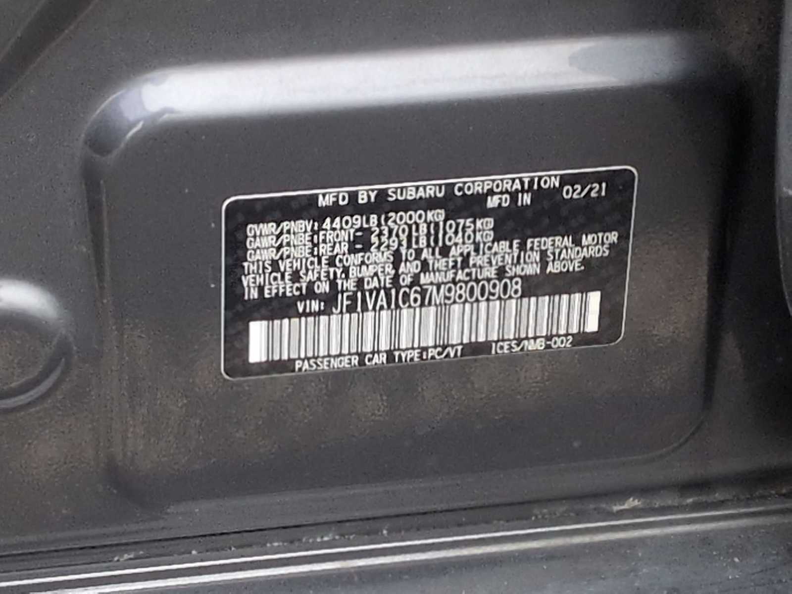 Thumbnail: 2021 Subaru WRX - 35