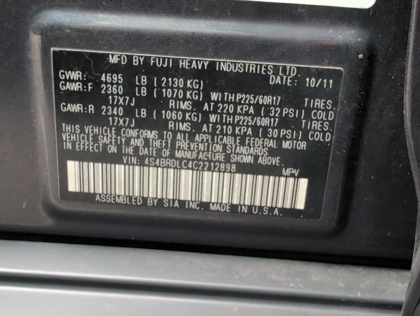 Thumbnail: 2012 Subaru Outback - 35