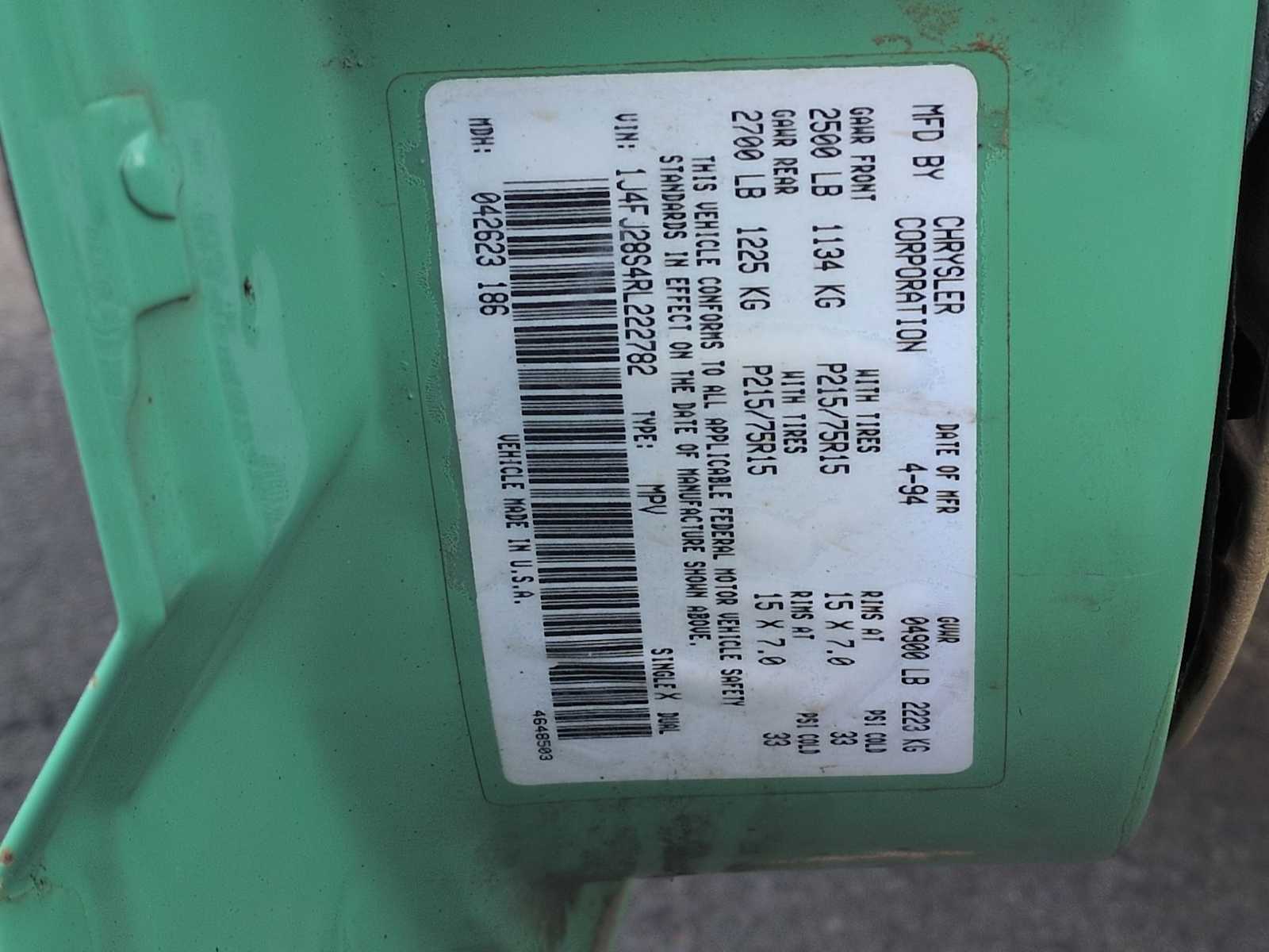 Thumbnail: 1994 Jeep Cherokee - 33