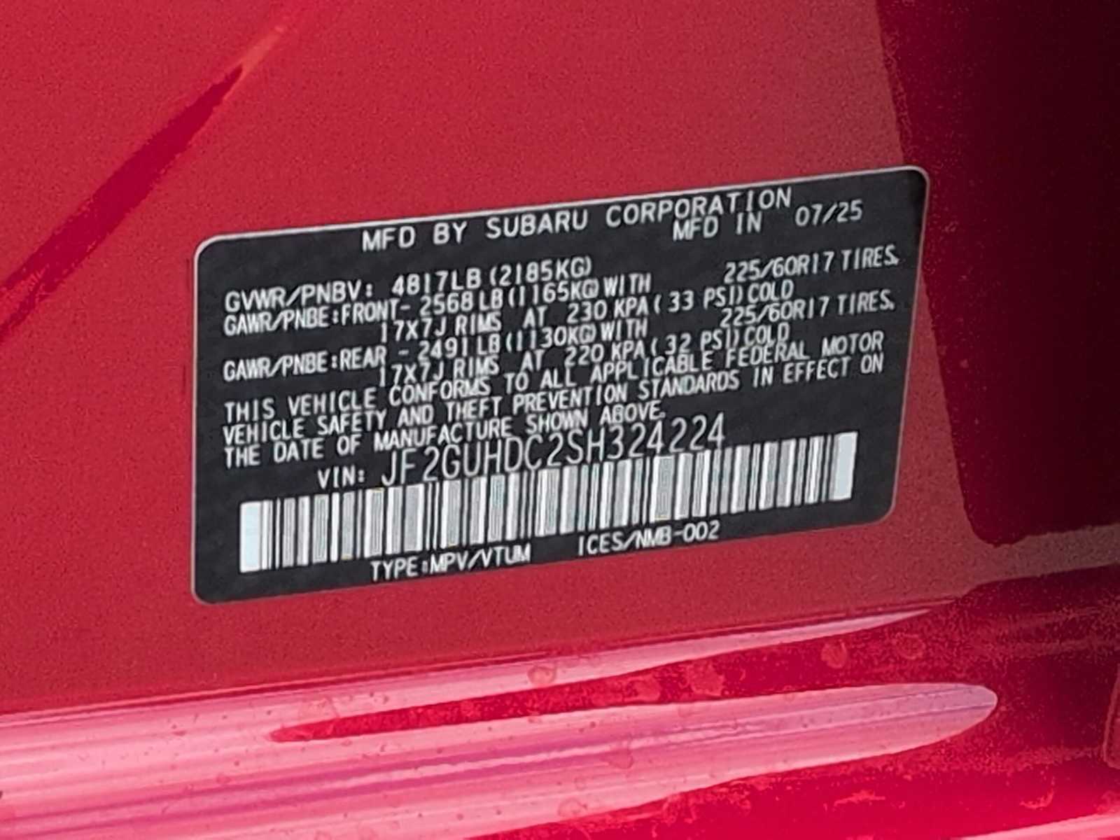 Thumbnail: 2025 Subaru Crosstrek - 37