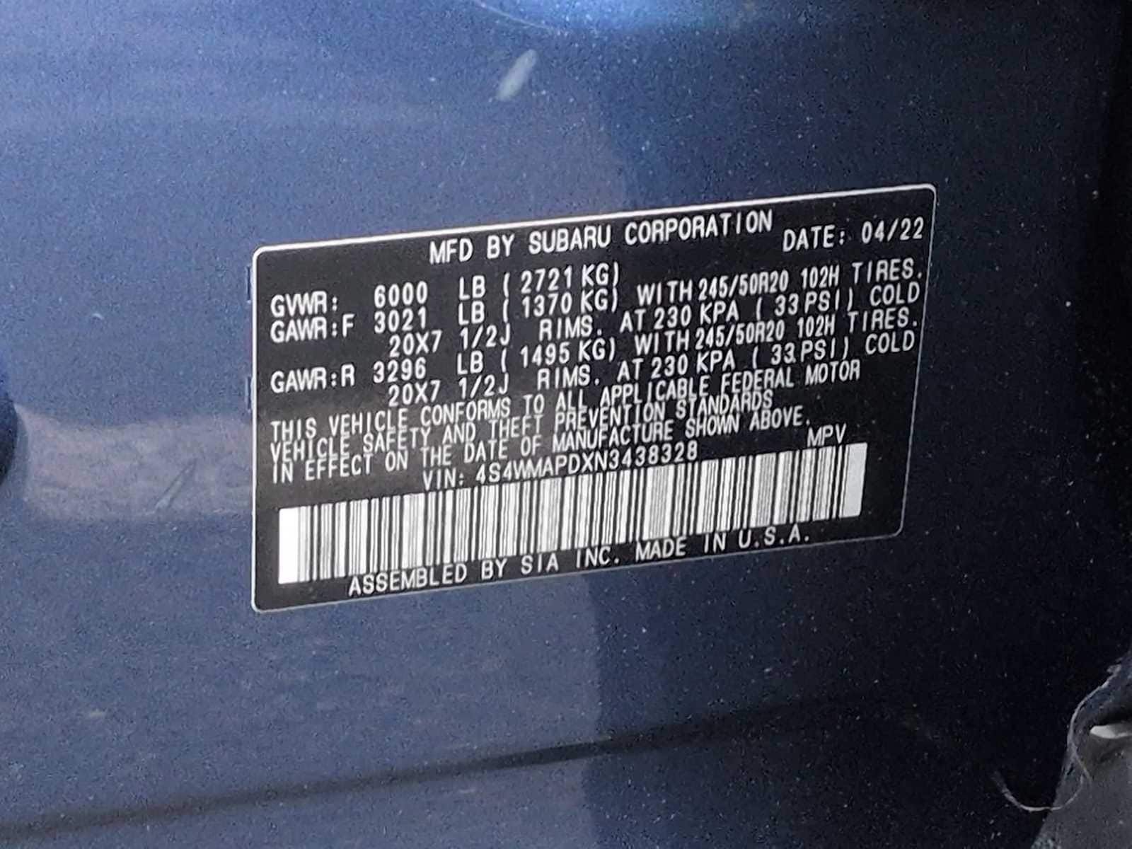 Thumbnail: 2022 Subaru Ascent - 38