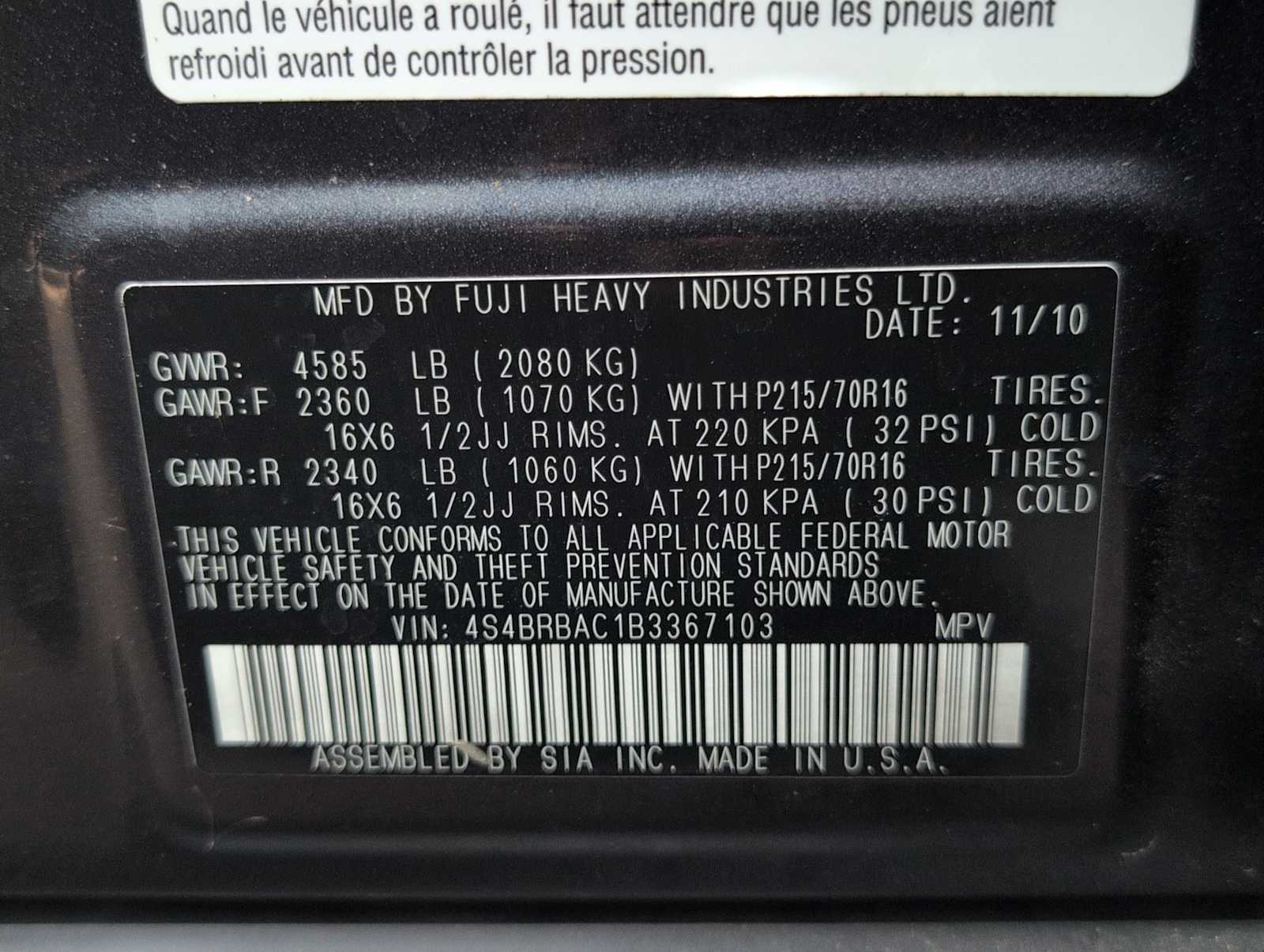 Thumbnail: 2011 Subaru Outback - 30