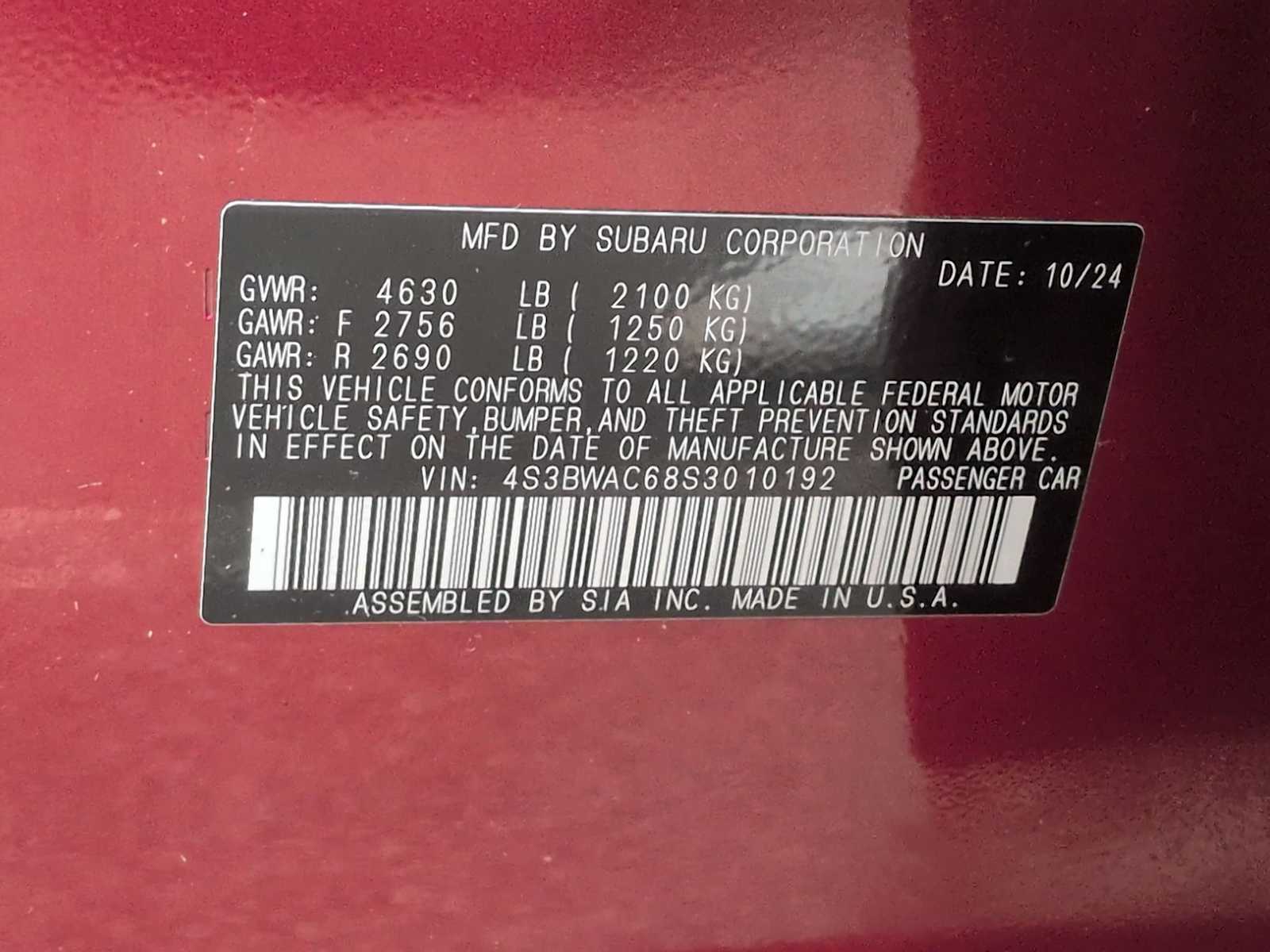 Thumbnail: 2025 Subaru Legacy - 35