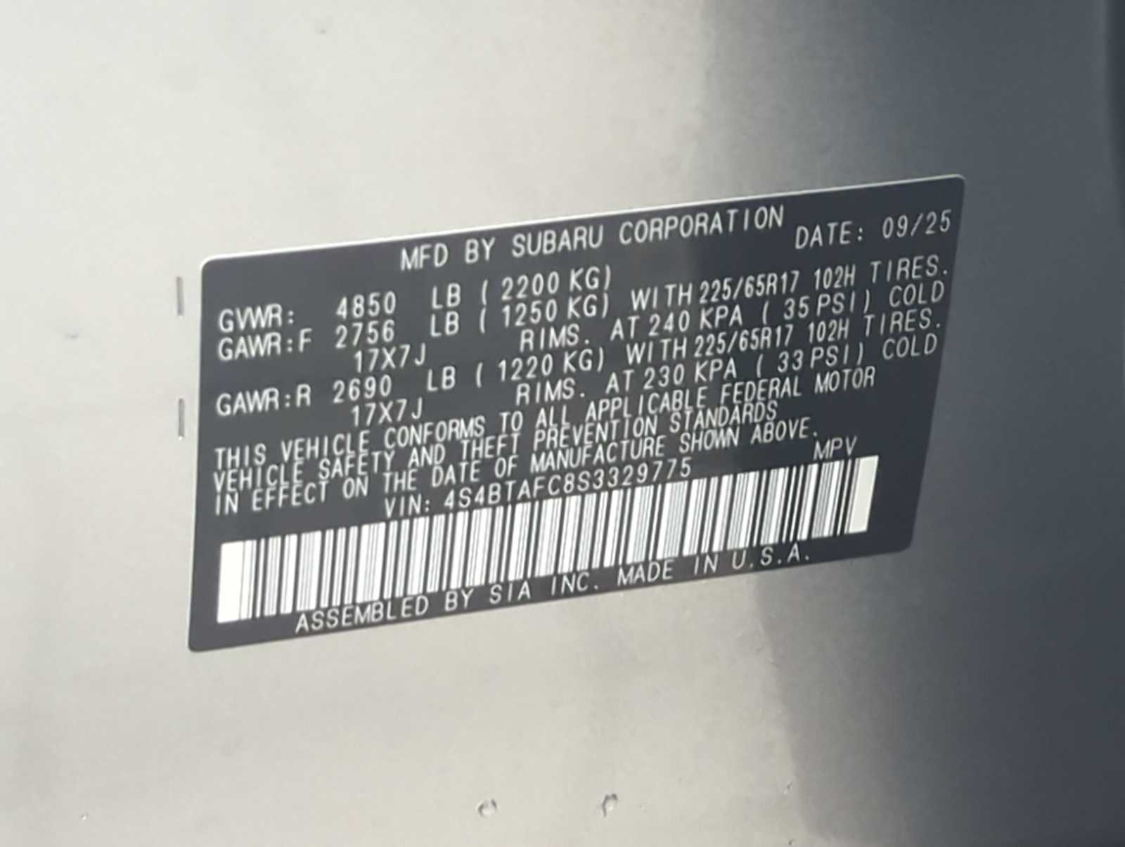 Thumbnail: 2025 Subaru Outback - 38