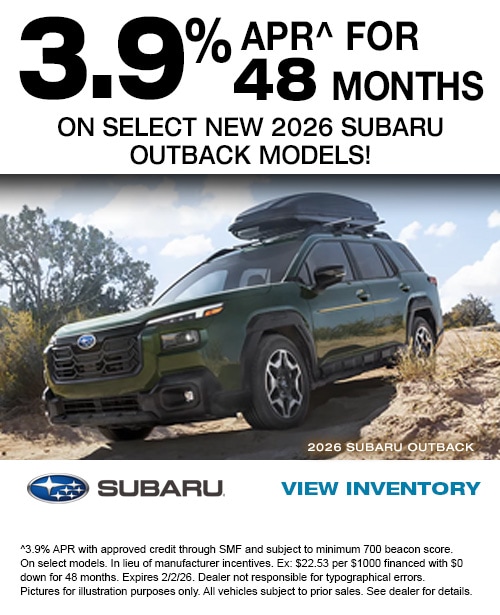 Subaru Incentives January