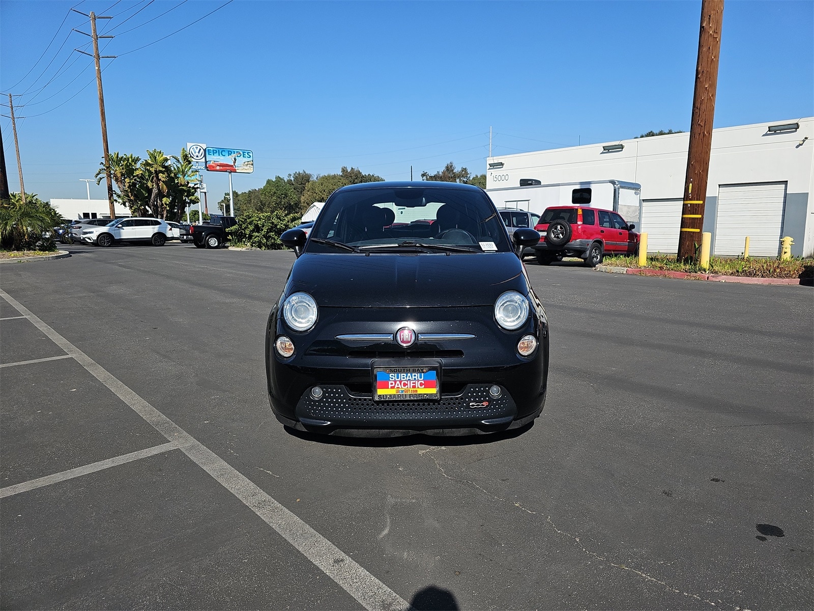 Used 2015 FIAT 500e Battery Electric with VIN 3C3CFFGE7FT544947 for sale in Hawthorne, CA