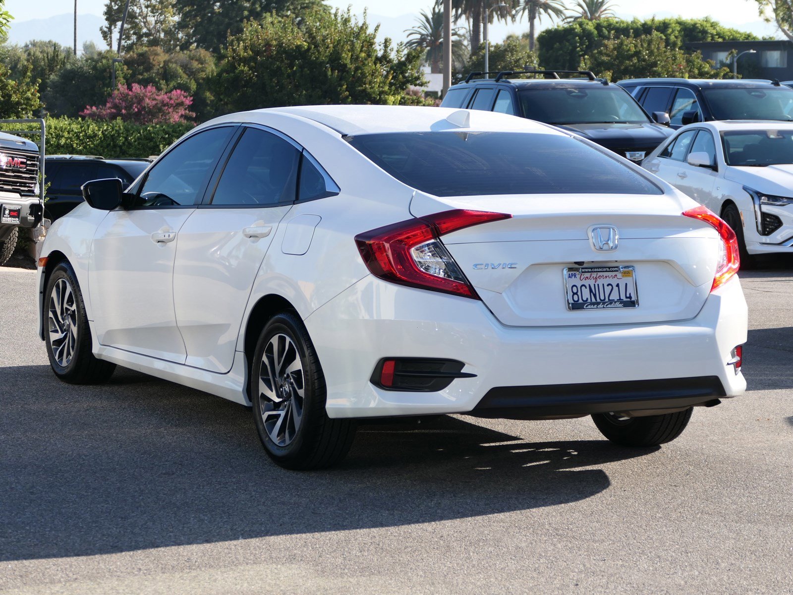 Used 2018 Honda Civic EX with VIN 2HGFC2F75JH507539 for sale in Los Angeles, CA