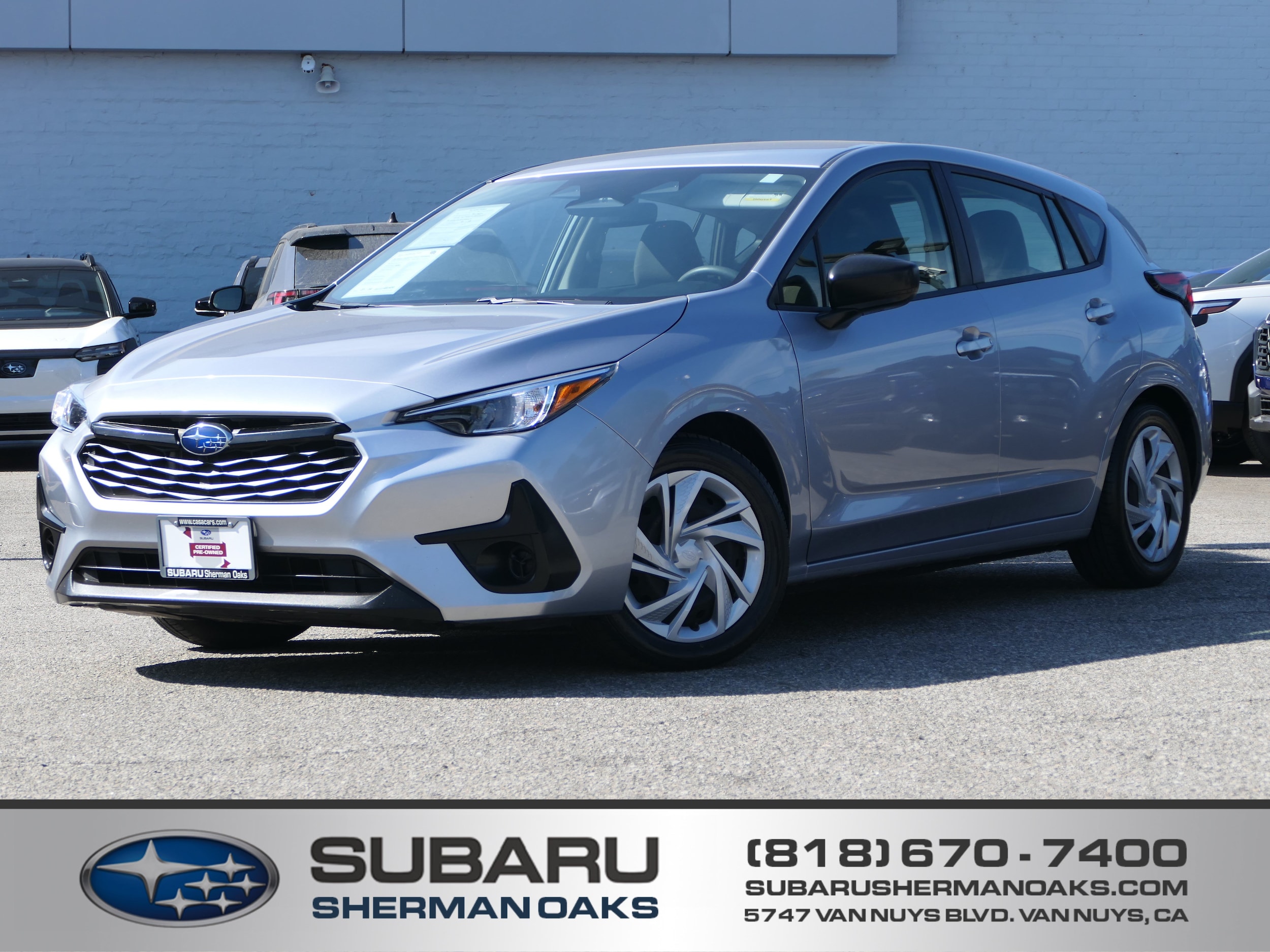Ice Silver 2024 Subaru Impreza Wagon All-Wheel Drive Continuously Variable Transmission