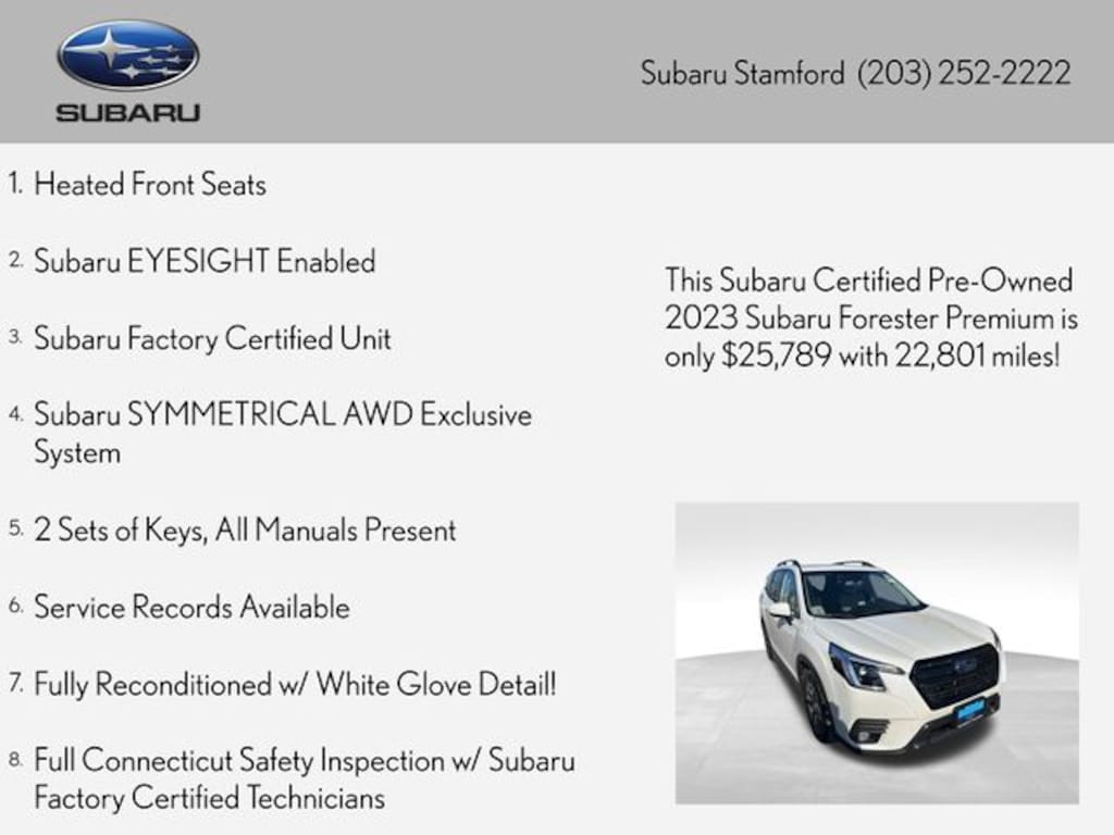 Certified 2023 Subaru Forester Premium SUV