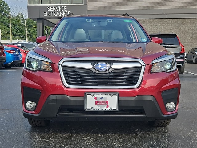 Certified 2021 Subaru Forester Premium with VIN JF2SKAFC3MH591153 for sale in Elmsford, NY