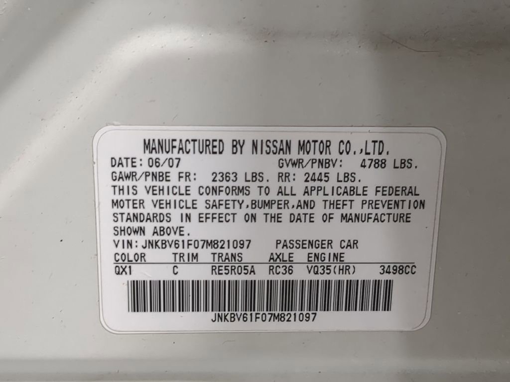 Thumbnail: 2007 INFINITI G35 - 46