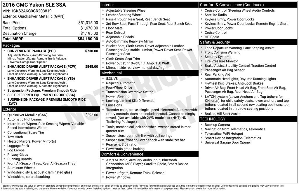 Thumbnail: 2016 GMC Yukon - 4