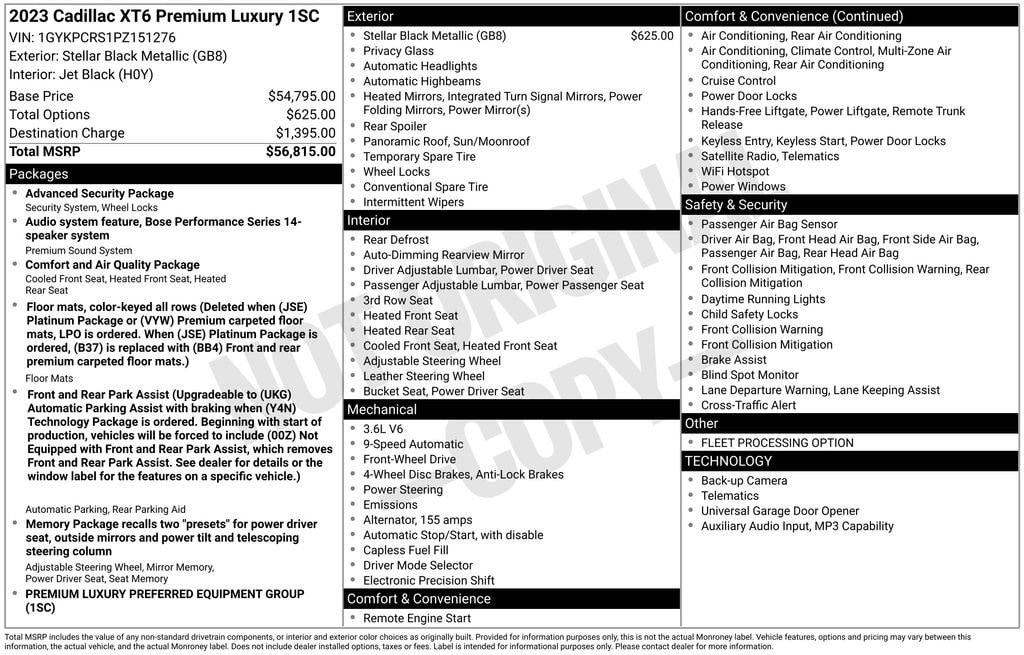 Thumbnail: 2023 Cadillac XT6 - 4