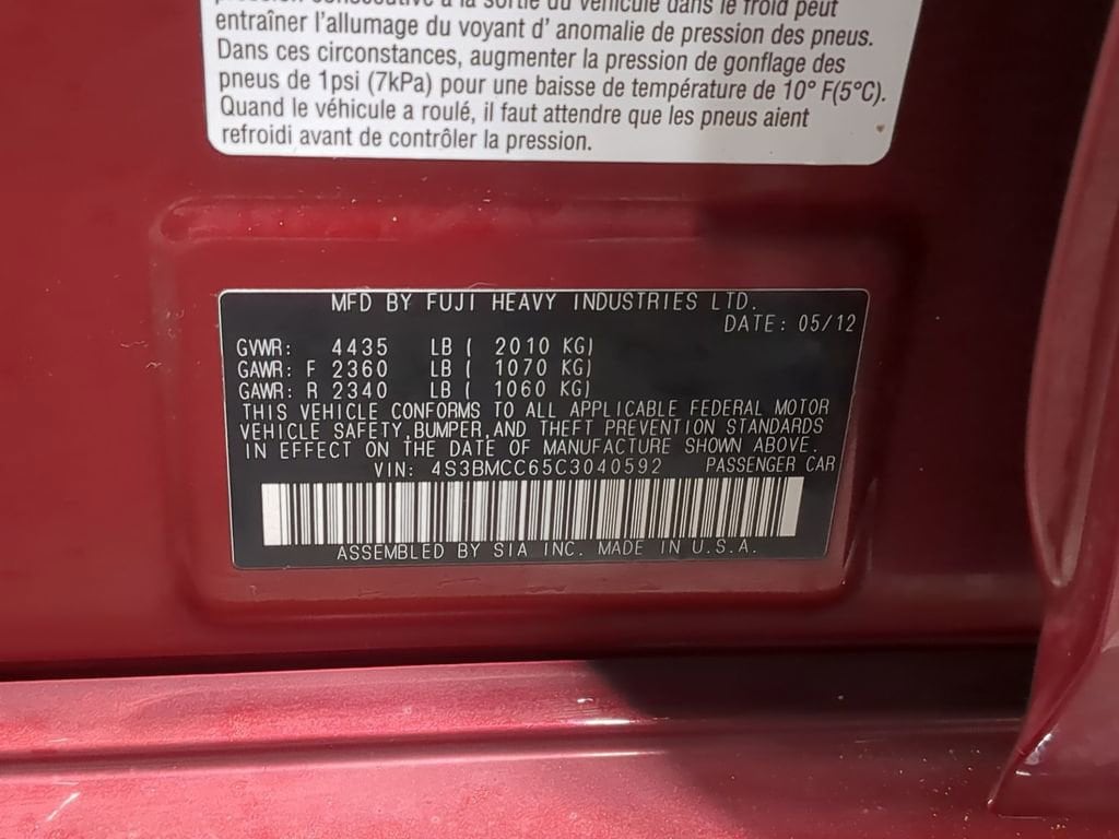 Thumbnail: 2012 Subaru Legacy - 44