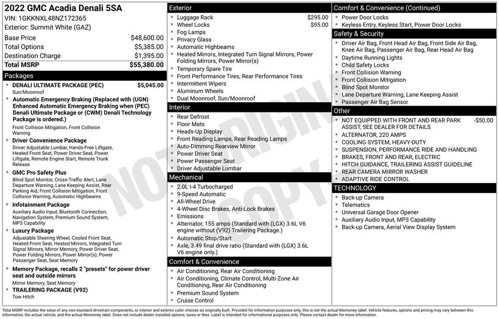 Thumbnail: 2022 GMC Acadia - 4