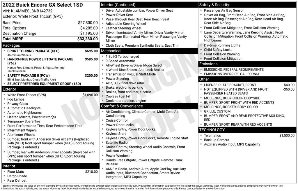 Thumbnail: 2022 Buick Encore GX - 4