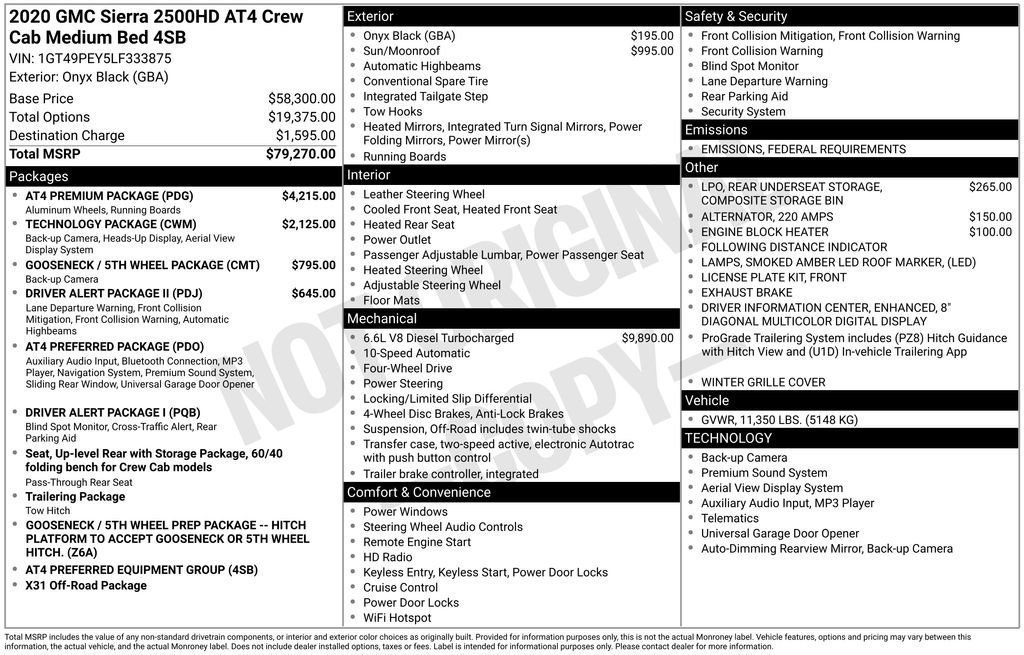 Thumbnail: 2020 GMC Sierra 2500 - 4