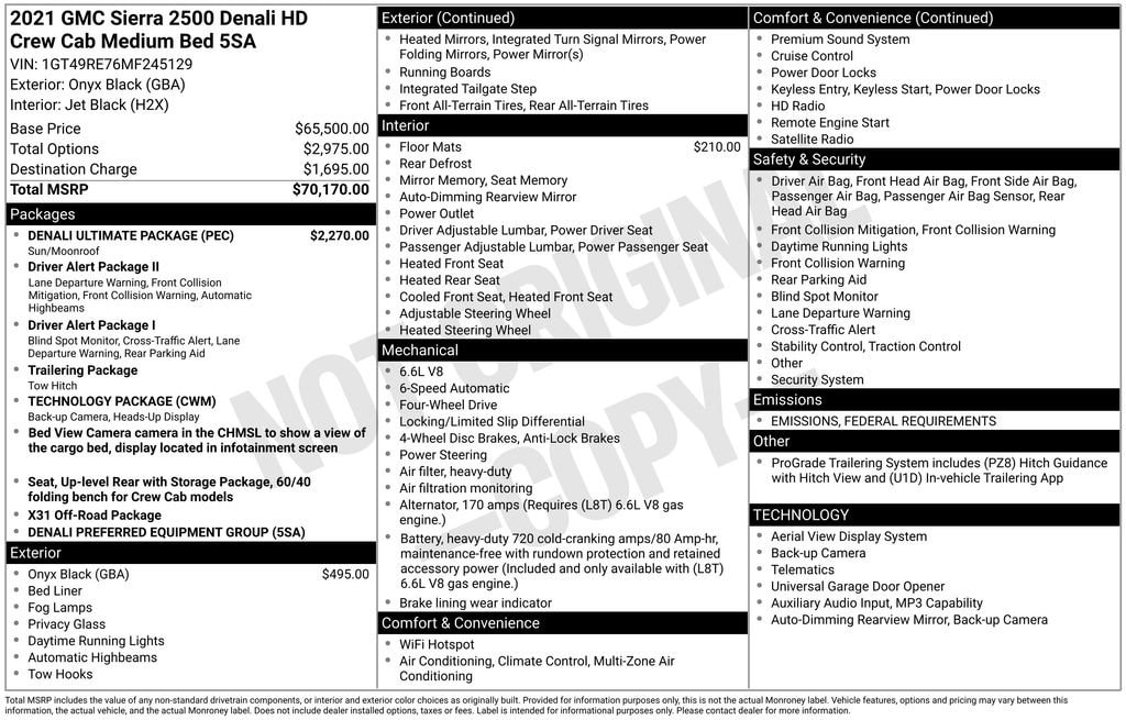 Thumbnail: 2021 GMC Sierra 2500 - 4