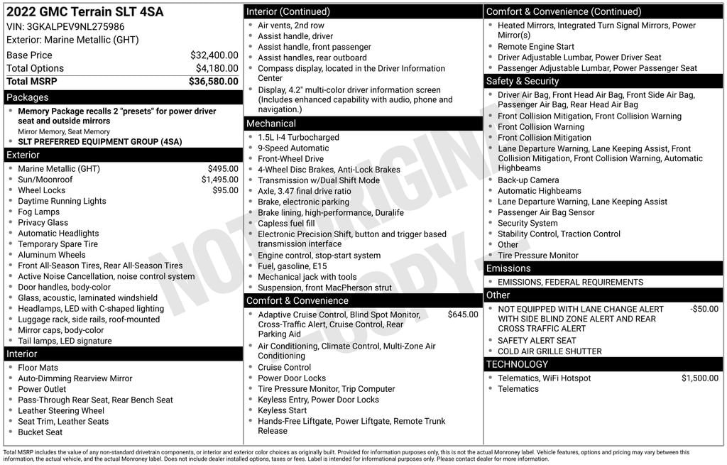 Thumbnail: 2022 GMC Terrain - 4