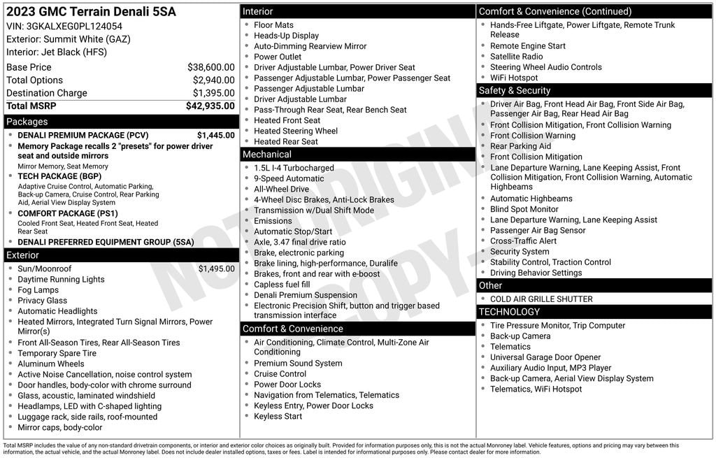 Thumbnail: 2023 GMC Terrain - 4