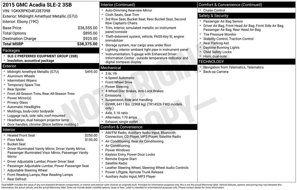 Thumbnail: 2015 GMC Acadia - 2