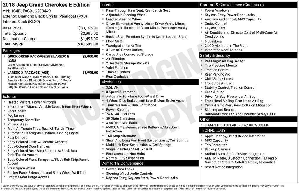 Thumbnail: 2018 Jeep Grand Cherokee - 4