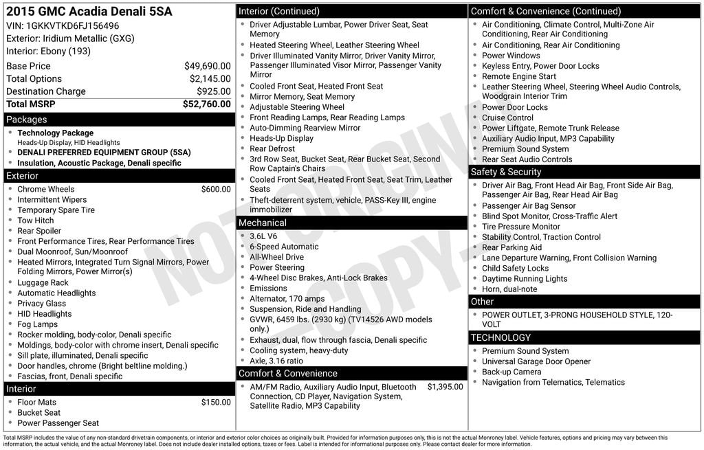 Thumbnail: 2015 GMC Acadia - 4