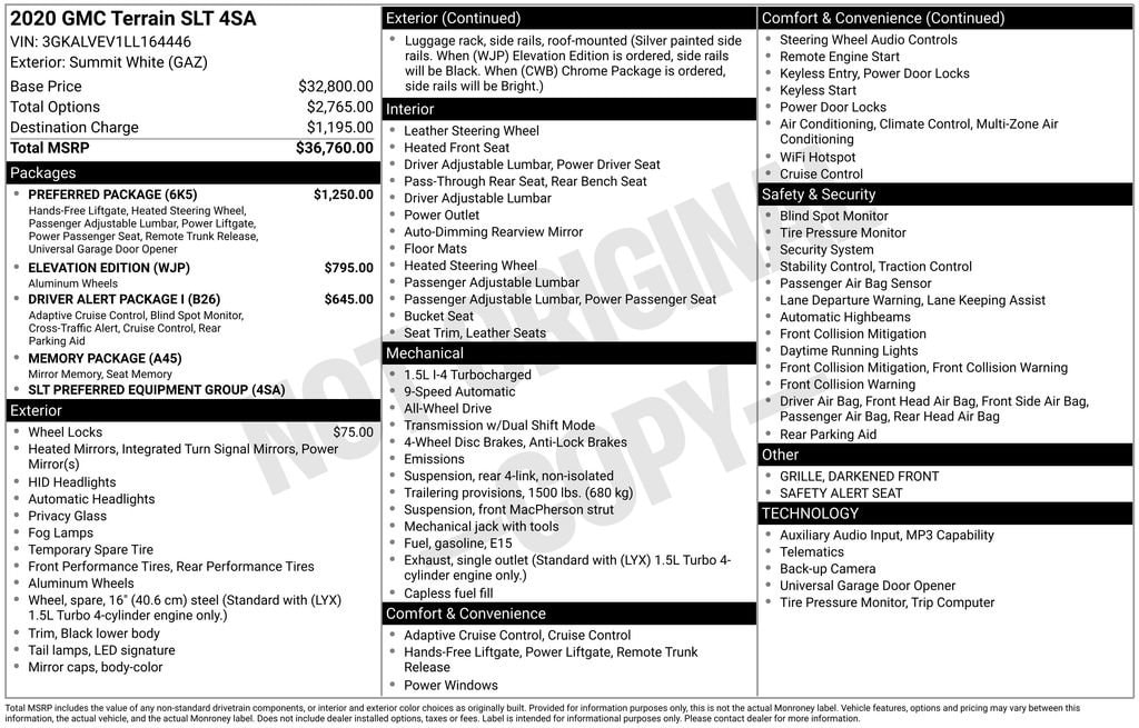 Thumbnail: 2020 GMC Terrain - 4