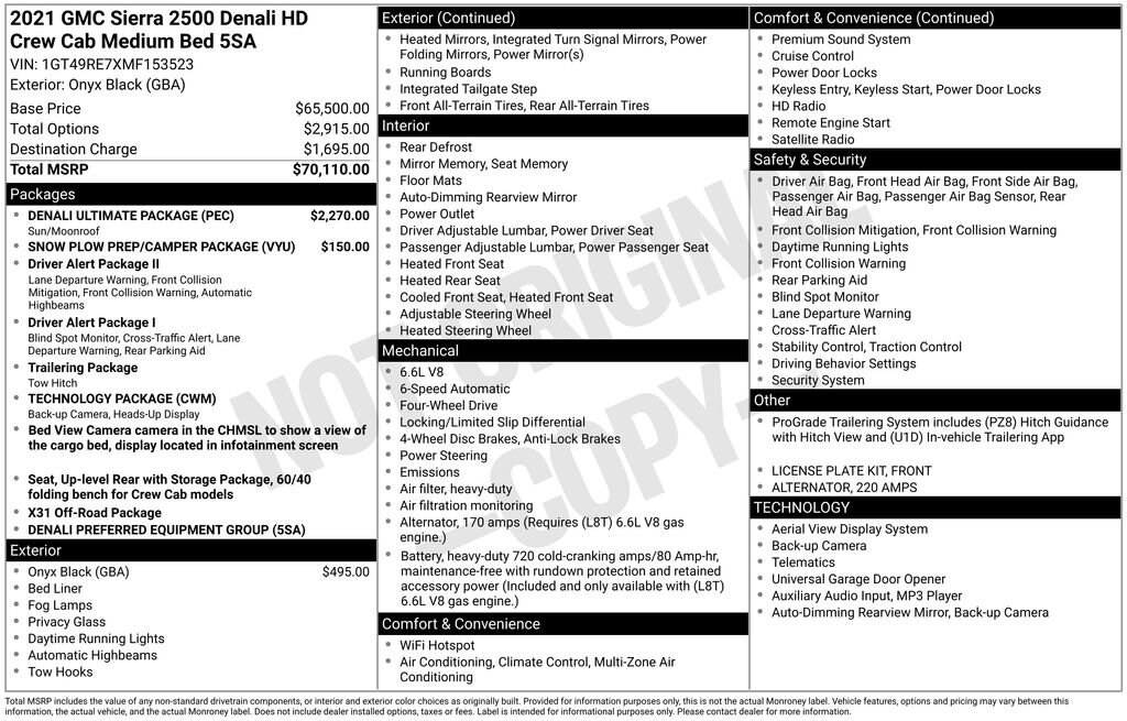 Thumbnail: 2021 GMC Sierra 2500 - 4