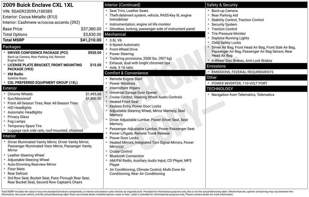 Thumbnail: 2009 Buick Enclave - 4