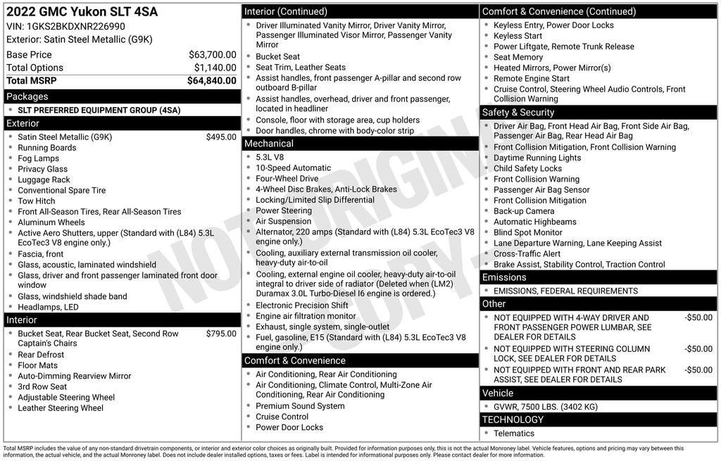 Thumbnail: 2022 GMC Yukon - 4